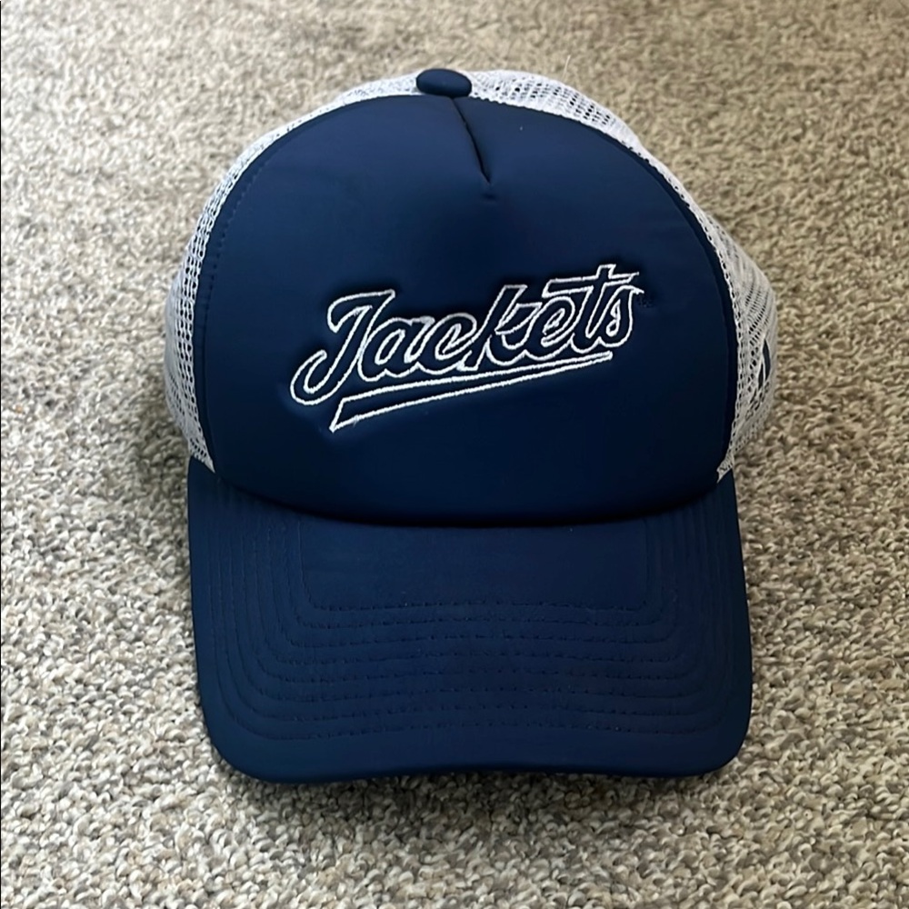 Adidas Georgia Tech Navy and White Trucker Hat